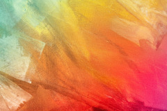 Textured rainbow painting on canvas wallpaper background